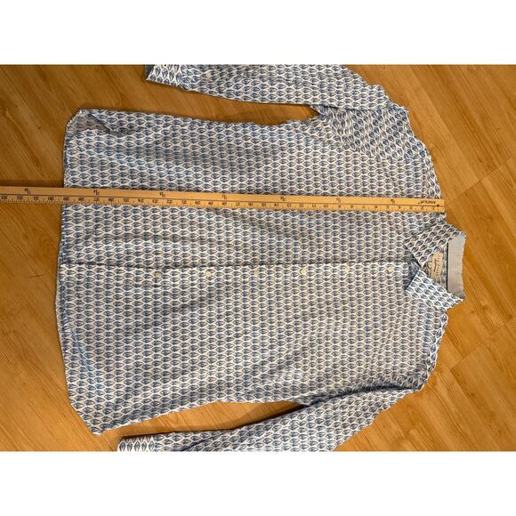 Ted Baker, Men's Button Up, Blue, Size 17, 34/36 - Picture 7 of 8